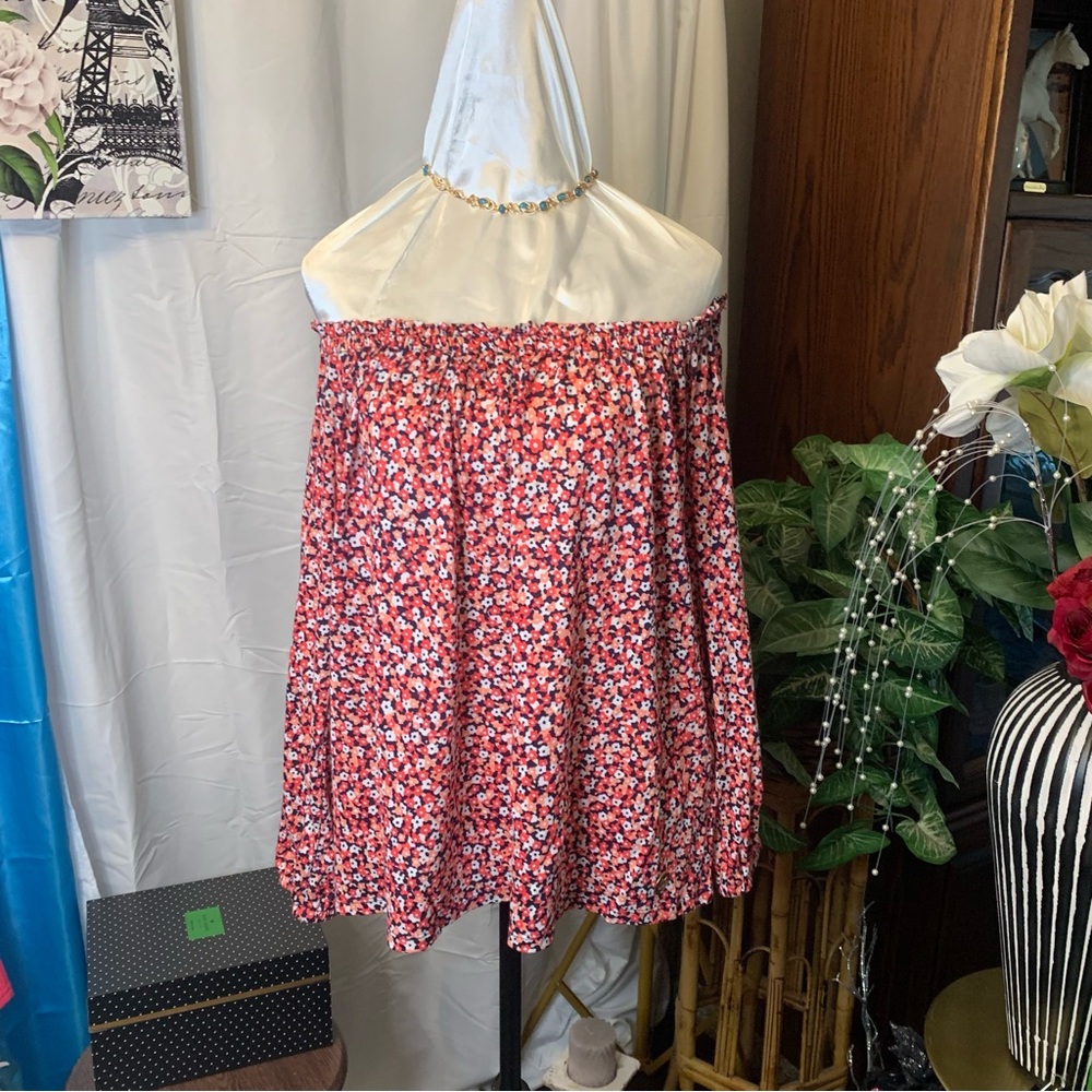 ❤️Price Drop❤️Michael Kors Relaxed Red 3/4 Sleeve Blouse - Picture 3 of 9